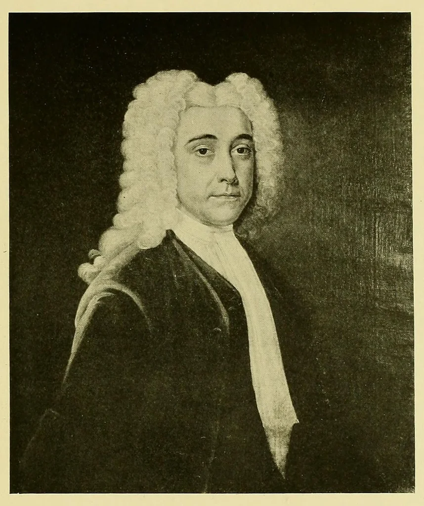 An illustration from De luxe illustrated catalogue of early American portraits : collected by Mr. Thomas B. Clarke. To be sold at unrestricted public sale by direction the owner ... on the evening of Jan. 7th, 1919. The sale will be conducted by Mr. Thomas E. Kirby of the American Art Association, 1919, leaf 123