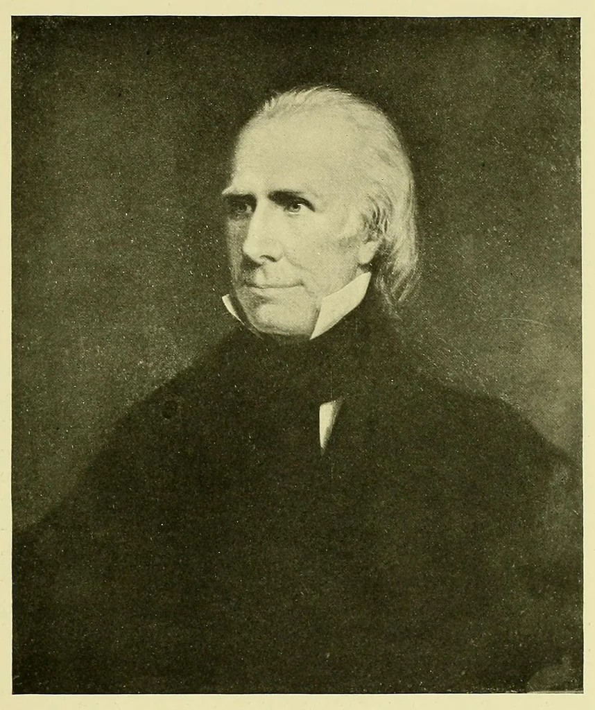 An illustration from De luxe illustrated catalogue of early American portraits : collected by Mr. Thomas B. Clarke. To be sold at unrestricted public sale by direction the owner ... on the evening of Jan. 7th, 1919. The sale will be conducted by Mr. Thomas E. Kirby of the American Art Association, 1919, leaf 49