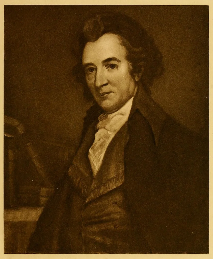 An illustration from De luxe illustrated catalogue of early American portraits : collected by Mr. Thomas B. Clarke. To be sold at unrestricted public sale by direction the owner ... on the evening of Jan. 7th, 1919. The sale will be conducted by Mr. Thomas E. Kirby of the American Art Association, 1919, leaf 71