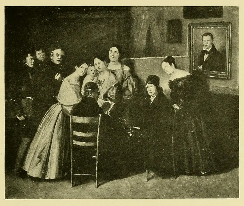 An illustration from De luxe illustrated catalogue of early American portraits : collected by Mr. Thomas B. Clarke. To be sold at unrestricted public sale by direction the owner ... on the evening of Jan. 7th, 1919. The sale will be conducted by Mr. Thomas E. Kirby of the American Art Association, 1919, leaf 87