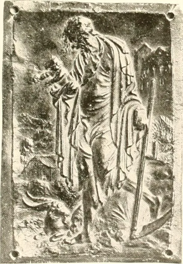An illustration from De luxe illustrated catalogue of the treasures and antiquities illustrating the golden age of Italian art, belonging to the famous expert and antiquarian, Signor Stefano Bardini, of Florence, Italy;, 1918, leaf 106