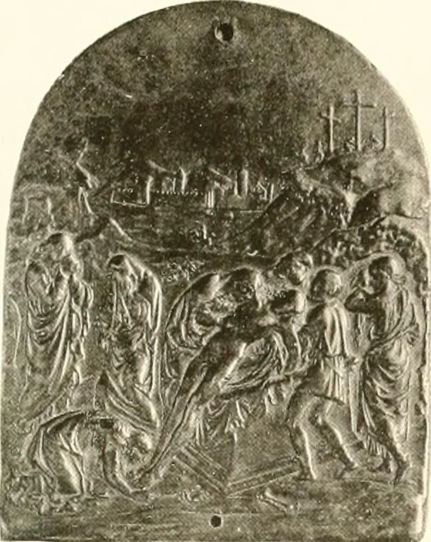 An illustration from De luxe illustrated catalogue of the treasures and antiquities illustrating the golden age of Italian art, belonging to the famous expert and antiquarian, Signor Stefano Bardini, of Florence, Italy;, 1918, leaf 114