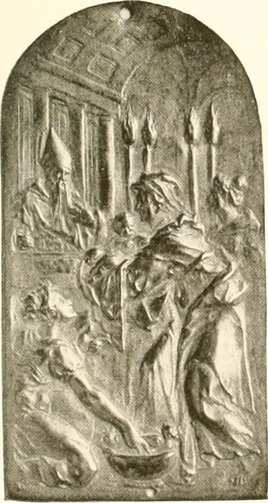 An illustration from De luxe illustrated catalogue of the treasures and antiquities illustrating the golden age of Italian art, belonging to the famous expert and antiquarian, Signor Stefano Bardini, of Florence, Italy;, 1918, leaf 114
