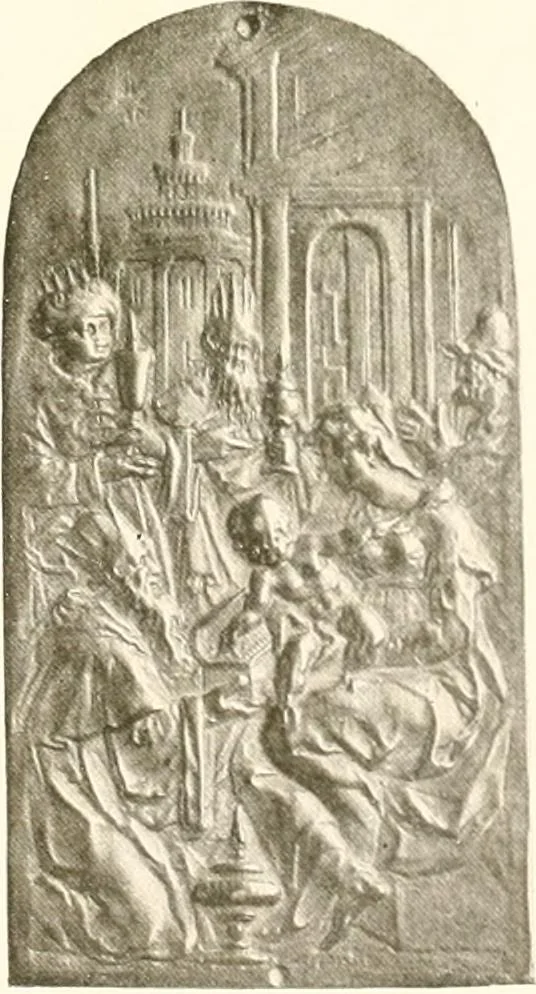 An illustration from De luxe illustrated catalogue of the treasures and antiquities illustrating the golden age of Italian art, belonging to the famous expert and antiquarian, Signor Stefano Bardini, of Florence, Italy;, 1918, leaf 114