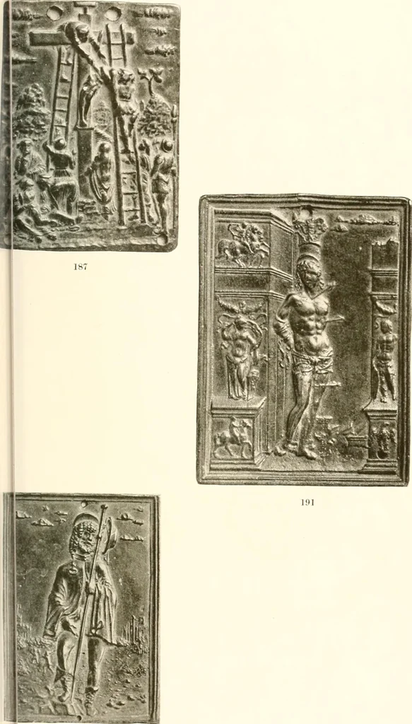 An illustration from De luxe illustrated catalogue of the treasures and antiquities illustrating the golden age of Italian art, belonging to the famous expert and antiquarian, Signor Stefano Bardini, of Florence, Italy;, 1918, leaf 118