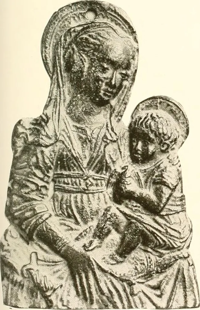 An illustration from De luxe illustrated catalogue of the treasures and antiquities illustrating the golden age of Italian art, belonging to the famous expert and antiquarian, Signor Stefano Bardini, of Florence, Italy;, 1918, leaf 128