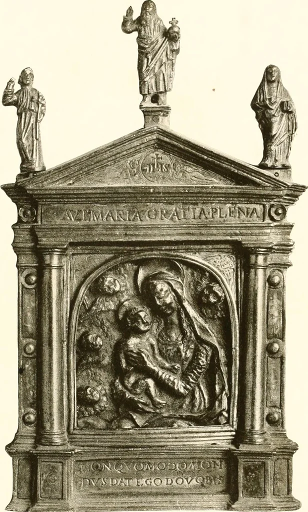 An illustration from De luxe illustrated catalogue of the treasures and antiquities illustrating the golden age of Italian art, belonging to the famous expert and antiquarian, Signor Stefano Bardini, of Florence, Italy;, 1918, leaf 134