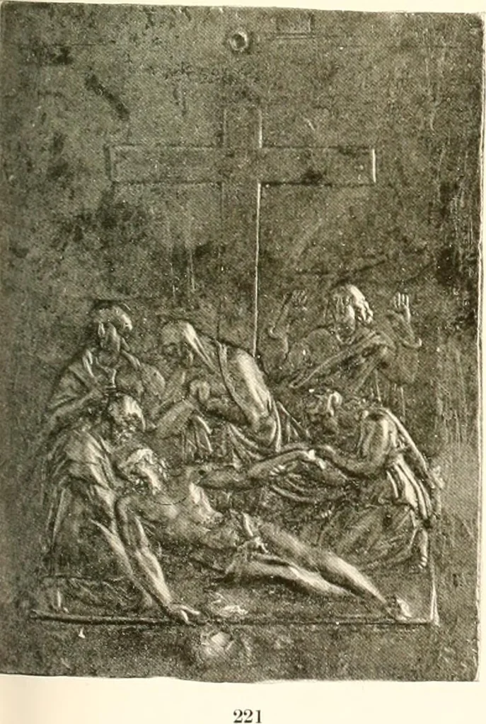 An illustration from De luxe illustrated catalogue of the treasures and antiquities illustrating the golden age of Italian art, belonging to the famous expert and antiquarian, Signor Stefano Bardini, of Florence, Italy;, 1918, leaf 136