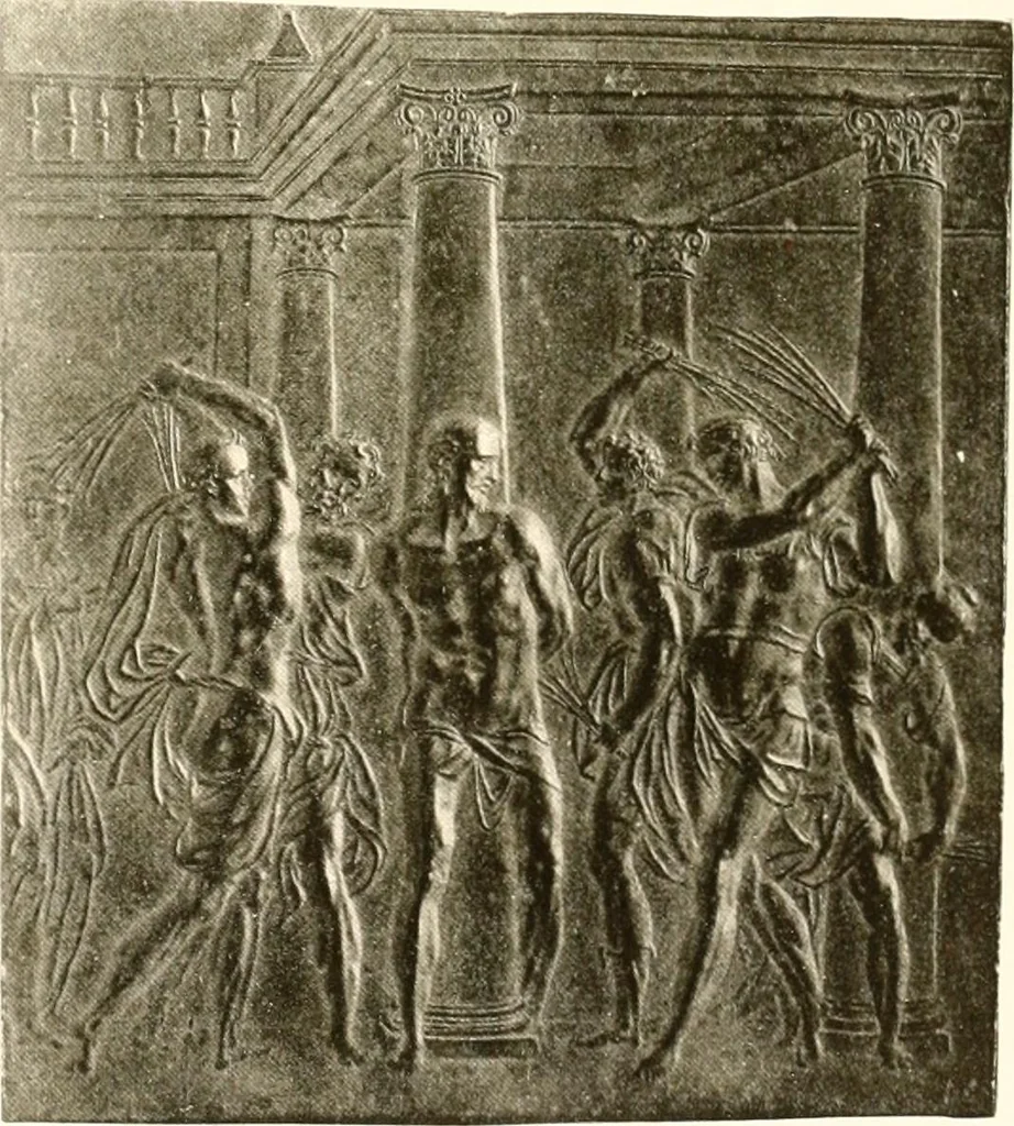 An illustration from De luxe illustrated catalogue of the treasures and antiquities illustrating the golden age of Italian art, belonging to the famous expert and antiquarian, Signor Stefano Bardini, of Florence, Italy;, 1918, leaf 136