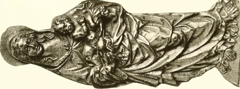 An illustration from De luxe illustrated catalogue of the treasures and antiquities illustrating the golden age of Italian art, belonging to the famous expert and antiquarian, Signor Stefano Bardini, of Florence, Italy;, 1918, leaf 138