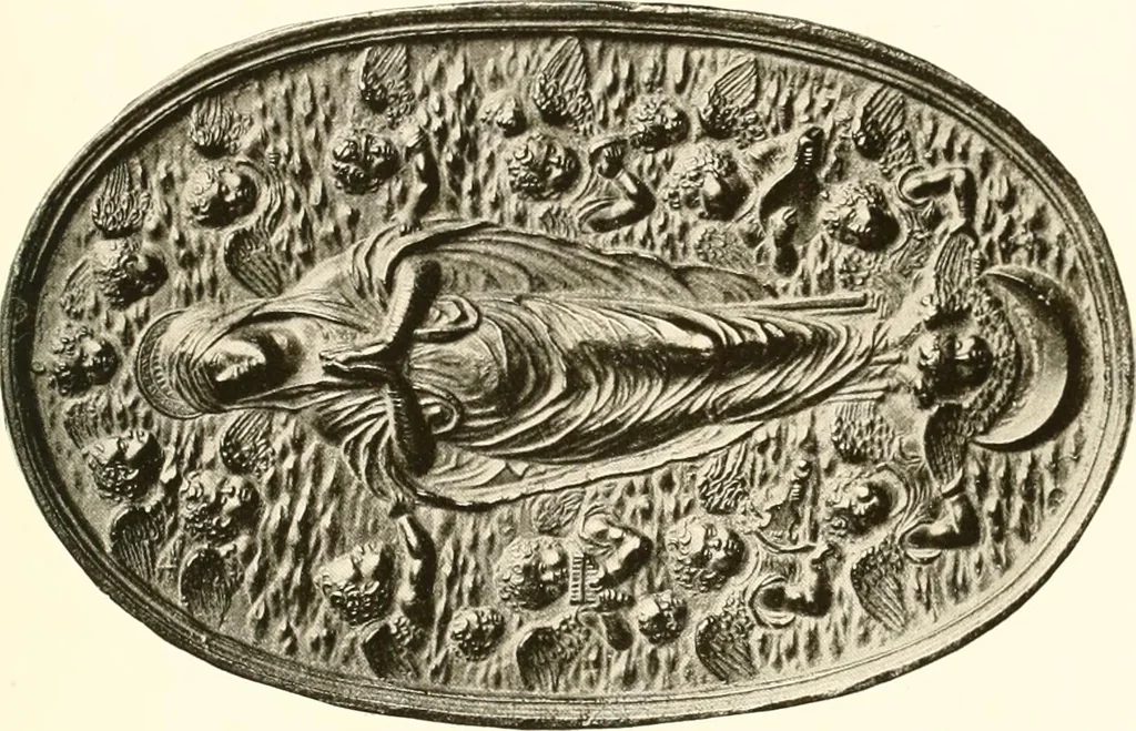 An illustration from De luxe illustrated catalogue of the treasures and antiquities illustrating the golden age of Italian art, belonging to the famous expert and antiquarian, Signor Stefano Bardini, of Florence, Italy;, 1918, leaf 140