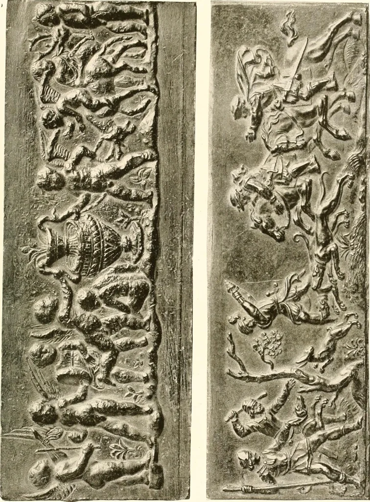An illustration from De luxe illustrated catalogue of the treasures and antiquities illustrating the golden age of Italian art, belonging to the famous expert and antiquarian, Signor Stefano Bardini, of Florence, Italy;, 1918, leaf 144