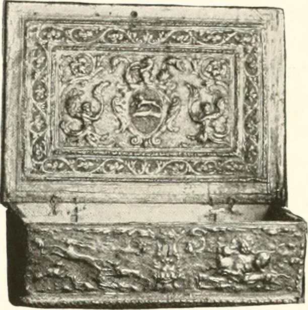 An illustration from De luxe illustrated catalogue of the treasures and antiquities illustrating the golden age of Italian art, belonging to the famous expert and antiquarian, Signor Stefano Bardini, of Florence, Italy;, 1918, leaf 145
