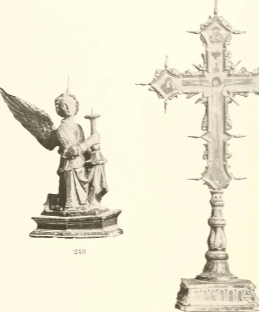 An illustration from De luxe illustrated catalogue of the treasures and antiquities illustrating the golden age of Italian art, belonging to the famous expert and antiquarian, Signor Stefano Bardini, of Florence, Italy;, 1918, leaf 151