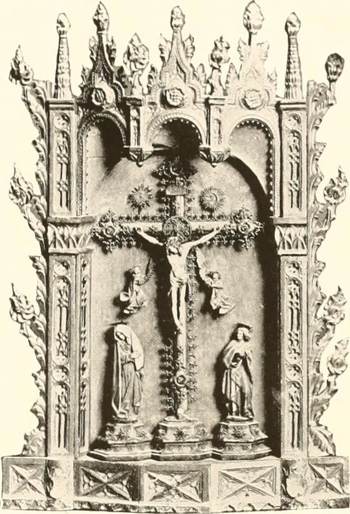 An illustration from De luxe illustrated catalogue of the treasures and antiquities illustrating the golden age of Italian art, belonging to the famous expert and antiquarian, Signor Stefano Bardini, of Florence, Italy;, 1918, leaf 154