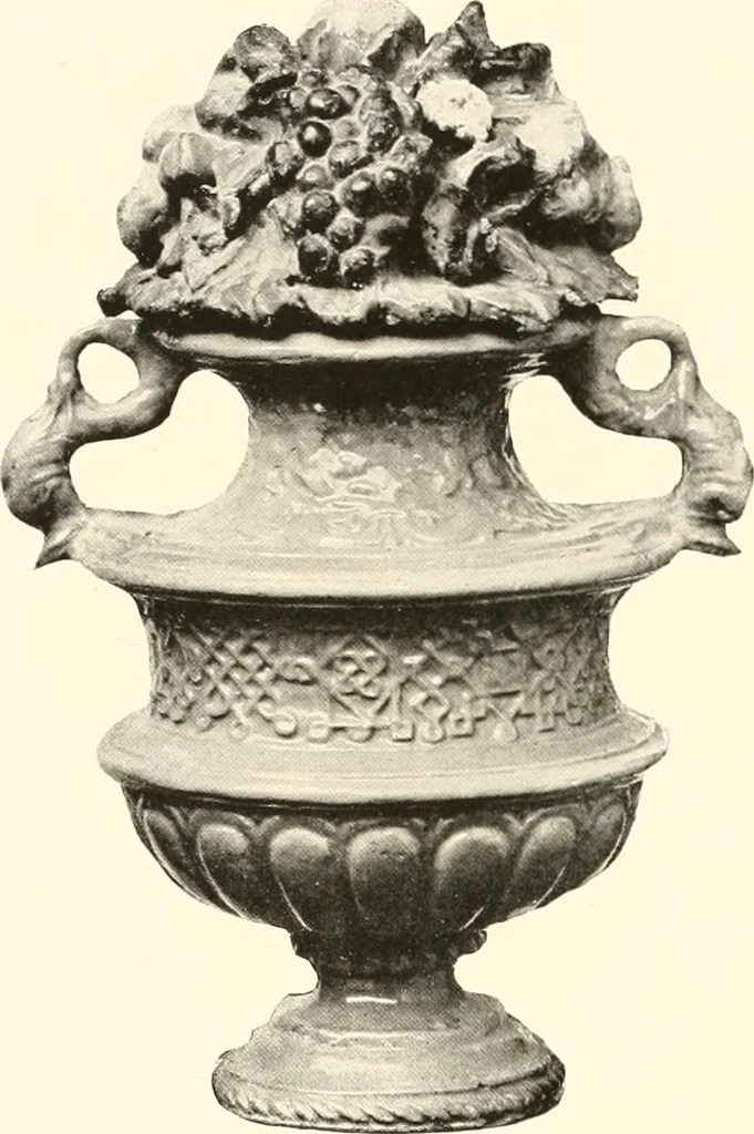 An illustration from De luxe illustrated catalogue of the treasures and antiquities illustrating the golden age of Italian art, belonging to the famous expert and antiquarian, Signor Stefano Bardini, of Florence, Italy;, 1918, leaf 169