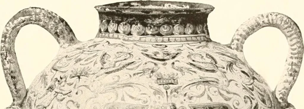 An illustration from De luxe illustrated catalogue of the treasures and antiquities illustrating the golden age of Italian art, belonging to the famous expert and antiquarian, Signor Stefano Bardini, of Florence, Italy;, 1918, leaf 180