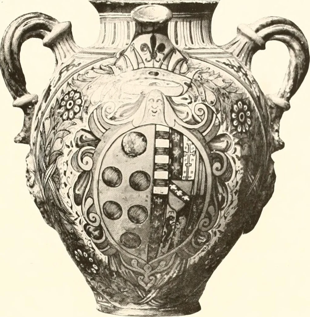 An illustration from De luxe illustrated catalogue of the treasures and antiquities illustrating the golden age of Italian art, belonging to the famous expert and antiquarian, Signor Stefano Bardini, of Florence, Italy;, 1918, leaf 182