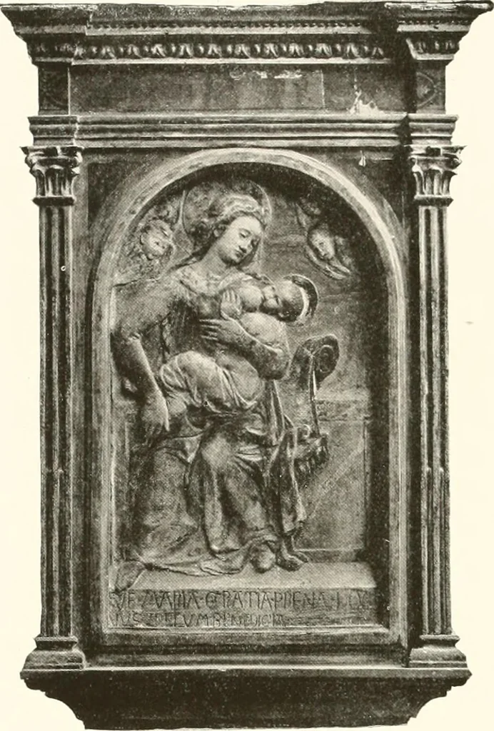 An illustration from De luxe illustrated catalogue of the treasures and antiquities illustrating the golden age of Italian art, belonging to the famous expert and antiquarian, Signor Stefano Bardini, of Florence, Italy;, 1918, leaf 205