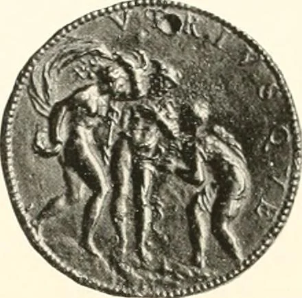 An illustration from De luxe illustrated catalogue of the treasures and antiquities illustrating the golden age of Italian art, belonging to the famous expert and antiquarian, Signor Stefano Bardini, of Florence, Italy;, 1918, leaf 21