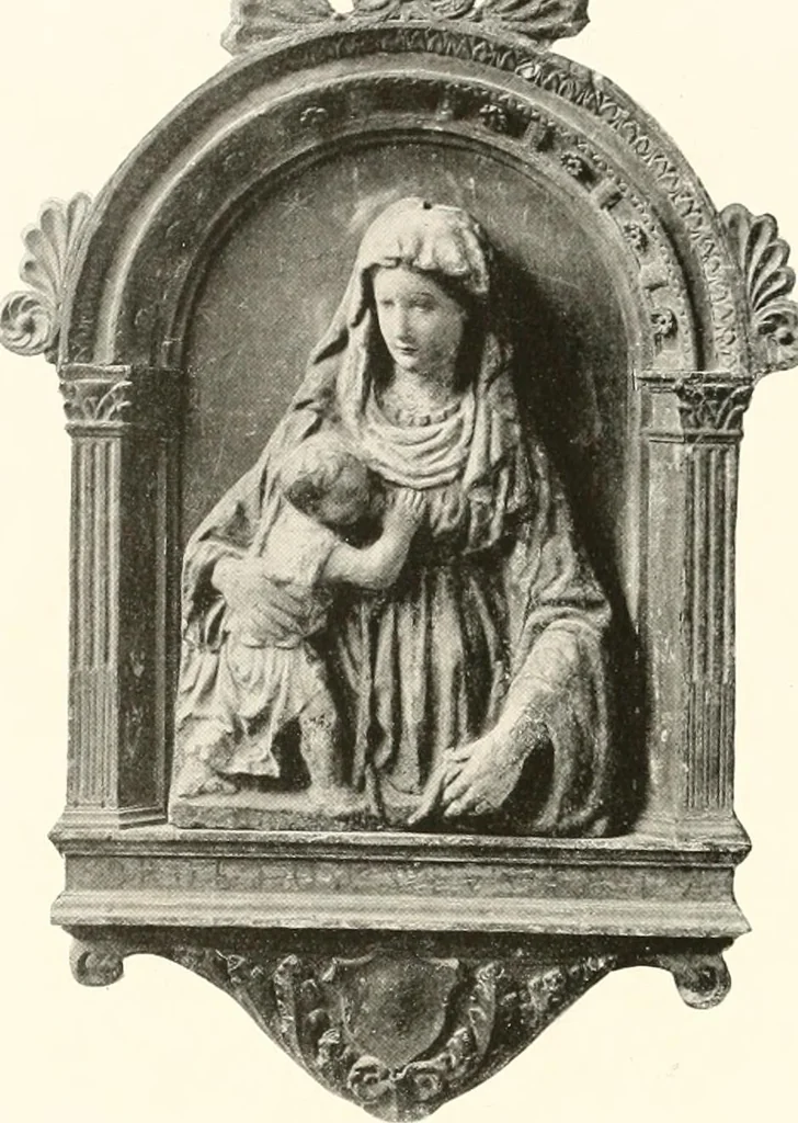 An illustration from De luxe illustrated catalogue of the treasures and antiquities illustrating the golden age of Italian art, belonging to the famous expert and antiquarian, Signor Stefano Bardini, of Florence, Italy;, 1918, leaf 215