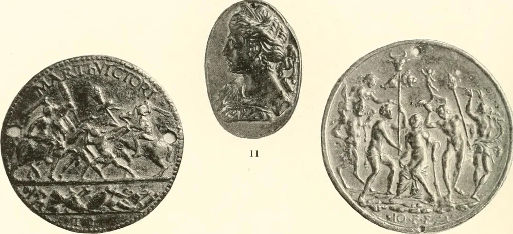 An illustration from De luxe illustrated catalogue of the treasures and antiquities illustrating the golden age of Italian art, belonging to the famous expert and antiquarian, Signor Stefano Bardini, of Florence, Italy;, 1918, leaf 23
