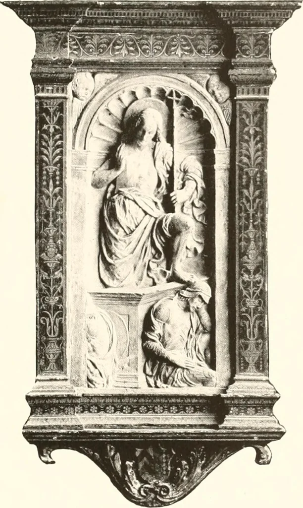 An illustration from De luxe illustrated catalogue of the treasures and antiquities illustrating the golden age of Italian art, belonging to the famous expert and antiquarian, Signor Stefano Bardini, of Florence, Italy;, 1918, leaf 238