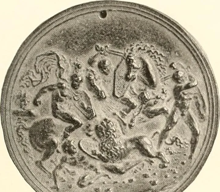 An illustration from De luxe illustrated catalogue of the treasures and antiquities illustrating the golden age of Italian art, belonging to the famous expert and antiquarian, Signor Stefano Bardini, of Florence, Italy;, 1918, leaf 26