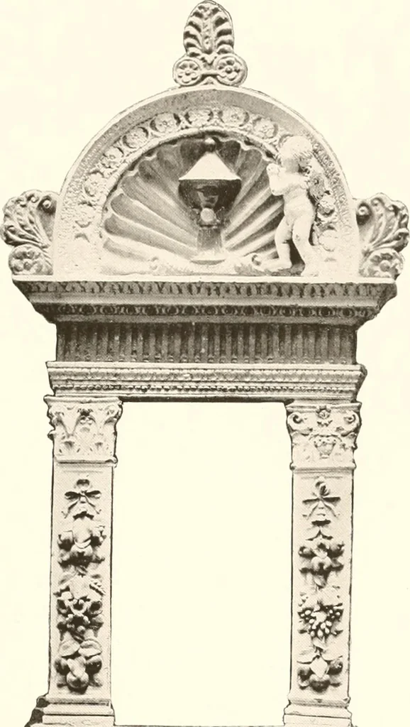 An illustration from De luxe illustrated catalogue of the treasures and antiquities illustrating the golden age of Italian art, belonging to the famous expert and antiquarian, Signor Stefano Bardini, of Florence, Italy;, 1918, leaf 266