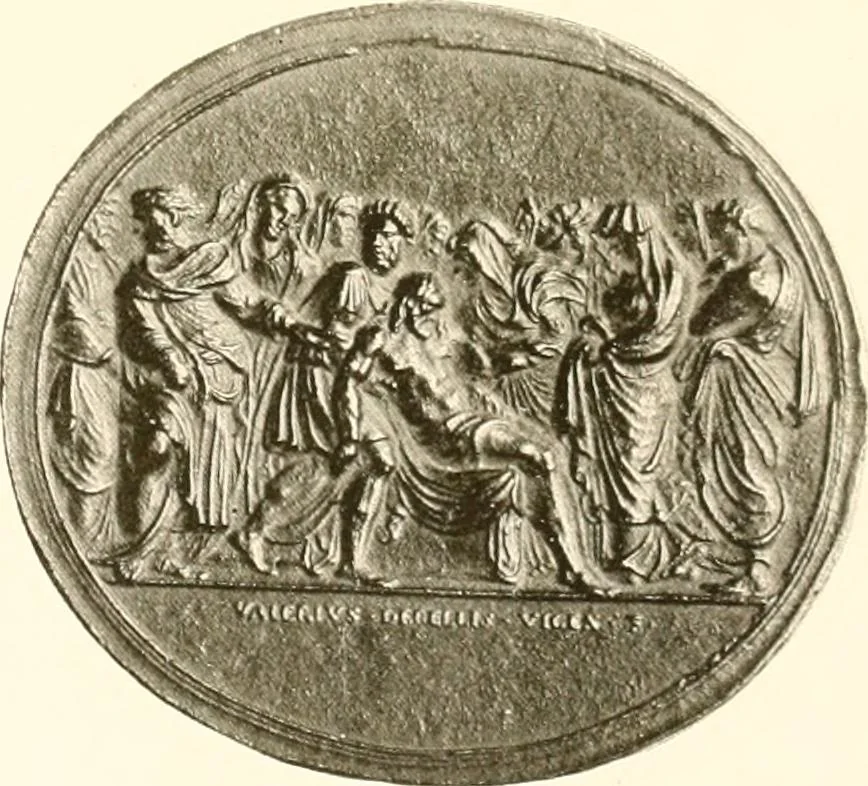 An illustration from De luxe illustrated catalogue of the treasures and antiquities illustrating the golden age of Italian art, belonging to the famous expert and antiquarian, Signor Stefano Bardini, of Florence, Italy;, 1918, leaf 32
