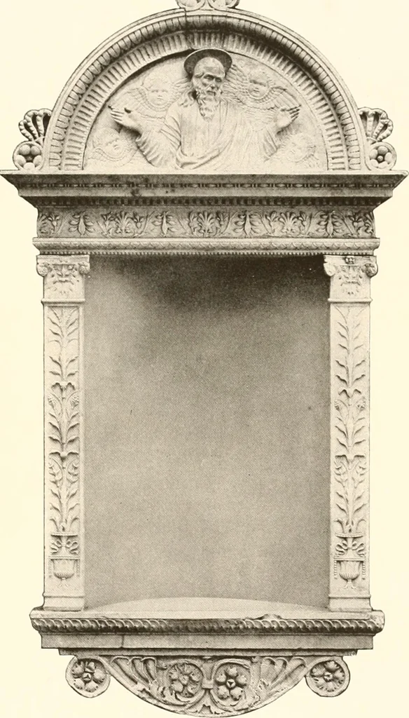 An illustration from De luxe illustrated catalogue of the treasures and antiquities illustrating the golden age of Italian art, belonging to the famous expert and antiquarian, Signor Stefano Bardini, of Florence, Italy;, 1918, leaf 324