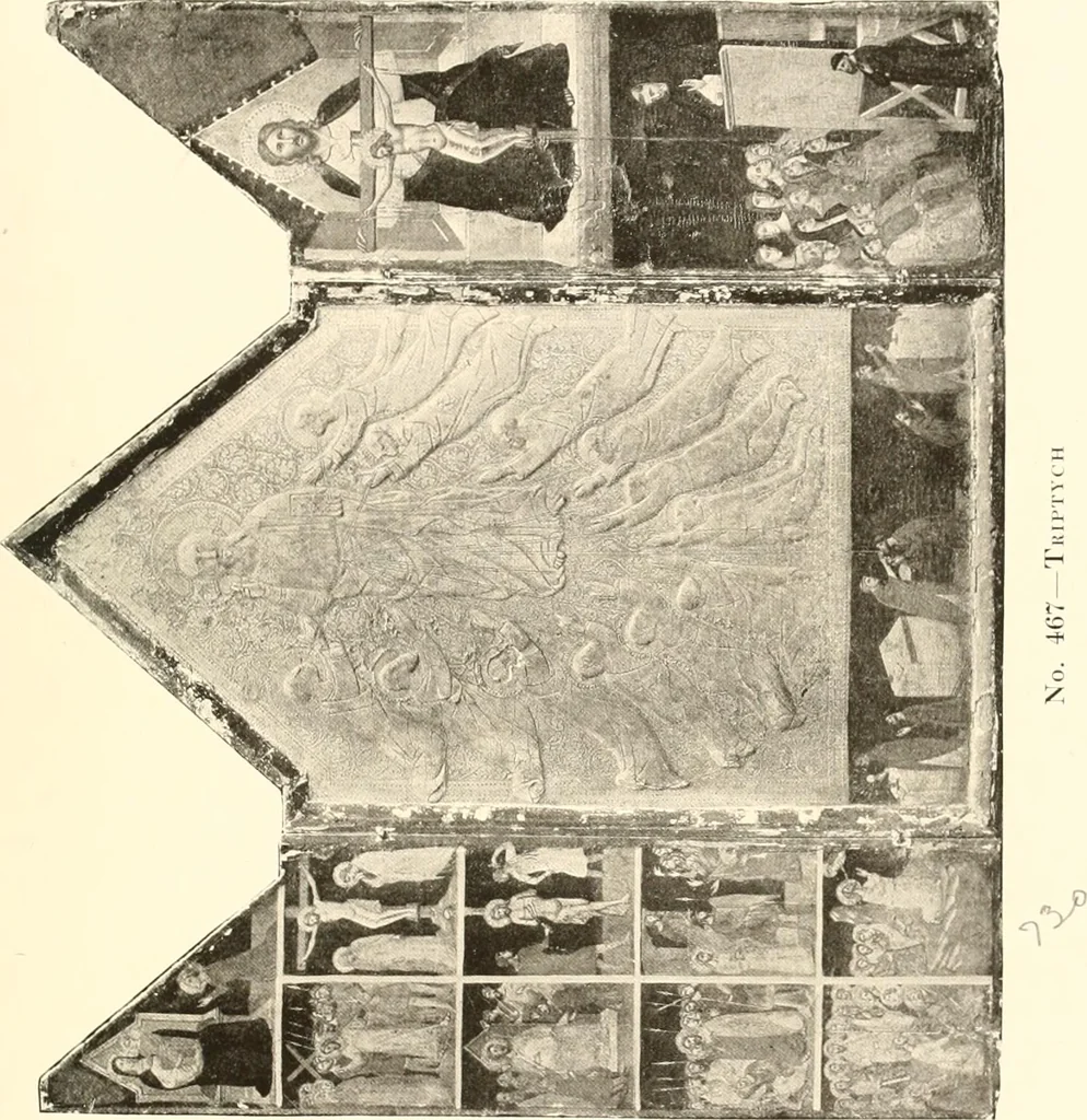 An illustration from De luxe illustrated catalogue of the treasures and antiquities illustrating the golden age of Italian art, belonging to the famous expert and antiquarian, Signor Stefano Bardini, of Florence, Italy;, 1918, leaf 354