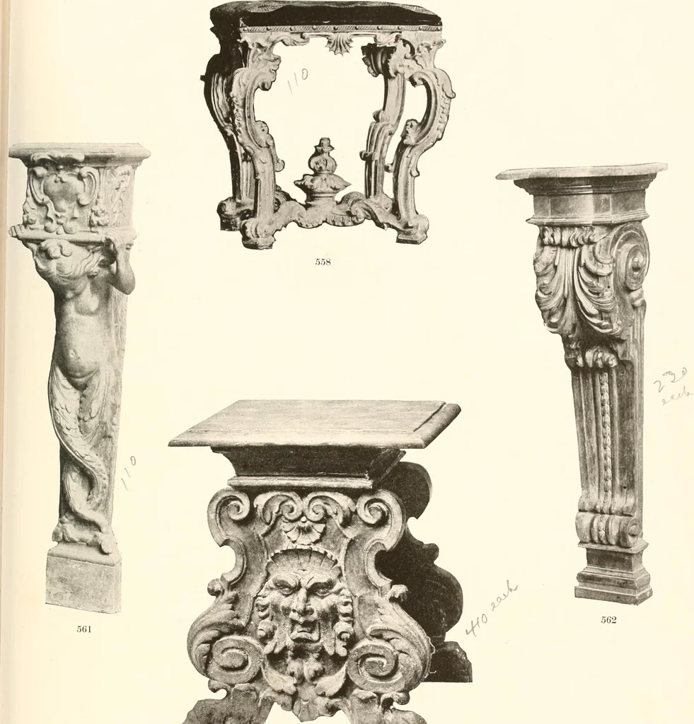 An illustration from De luxe illustrated catalogue of the treasures and antiquities illustrating the golden age of Italian art, belonging to the famous expert and antiquarian, Signor Stefano Bardini, of Florence, Italy;, 1918, leaf 414