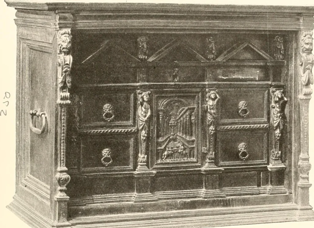 An illustration from De luxe illustrated catalogue of the treasures and antiquities illustrating the golden age of Italian art, belonging to the famous expert and antiquarian, Signor Stefano Bardini, of Florence, Italy;, 1918, leaf 432