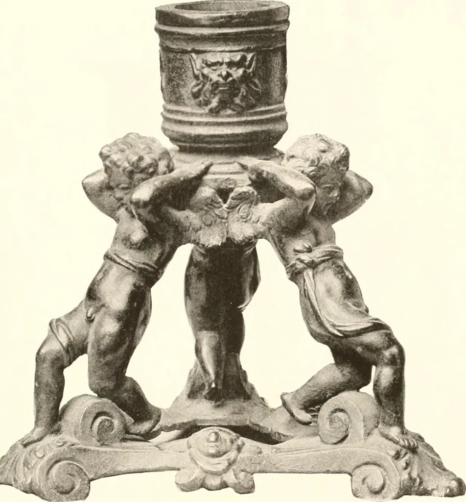 An illustration from De luxe illustrated catalogue of the treasures and antiquities illustrating the golden age of Italian art, belonging to the famous expert and antiquarian, Signor Stefano Bardini, of Florence, Italy;, 1918, leaf 44