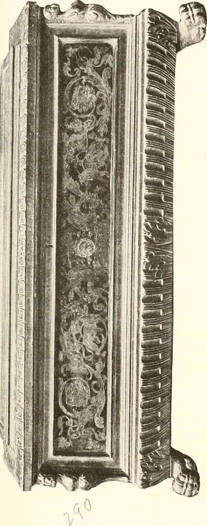 An illustration from De luxe illustrated catalogue of the treasures and antiquities illustrating the golden age of Italian art, belonging to the famous expert and antiquarian, Signor Stefano Bardini, of Florence, Italy;, 1918, leaf 444