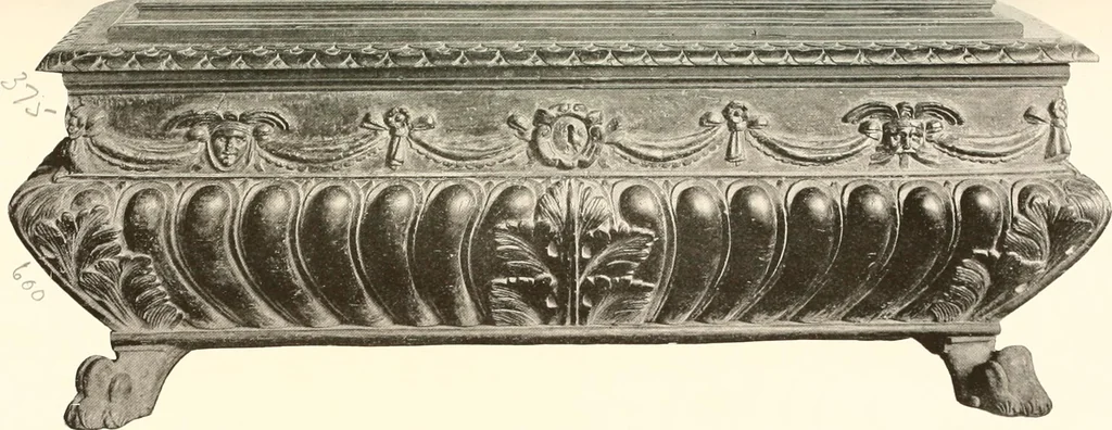 An illustration from De luxe illustrated catalogue of the treasures and antiquities illustrating the golden age of Italian art, belonging to the famous expert and antiquarian, Signor Stefano Bardini, of Florence, Italy;, 1918, leaf 446