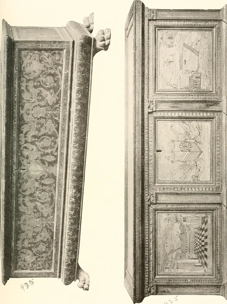 An illustration from De luxe illustrated catalogue of the treasures and antiquities illustrating the golden age of Italian art, belonging to the famous expert and antiquarian, Signor Stefano Bardini, of Florence, Italy;, 1918, leaf 448
