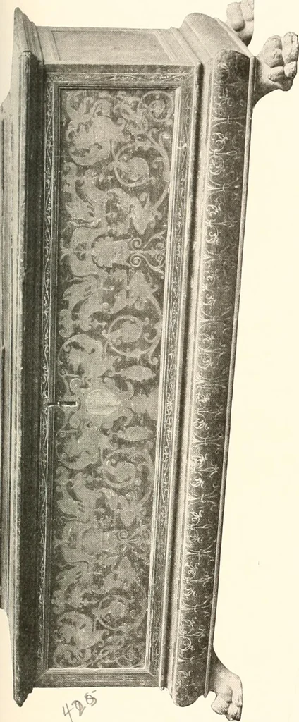 An illustration from De luxe illustrated catalogue of the treasures and antiquities illustrating the golden age of Italian art, belonging to the famous expert and antiquarian, Signor Stefano Bardini, of Florence, Italy;, 1918, leaf 450
