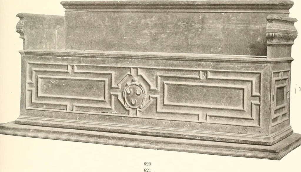 An illustration from De luxe illustrated catalogue of the treasures and antiquities illustrating the golden age of Italian art, belonging to the famous expert and antiquarian, Signor Stefano Bardini, of Florence, Italy;, 1918, leaf 454