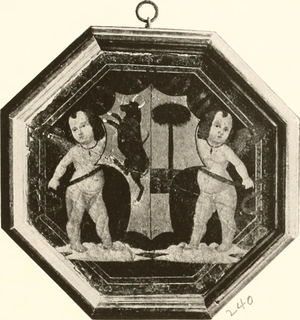 An illustration from De luxe illustrated catalogue of the treasures and antiquities illustrating the golden age of Italian art, belonging to the famous expert and antiquarian, Signor Stefano Bardini, of Florence, Italy;, 1918, leaf 474