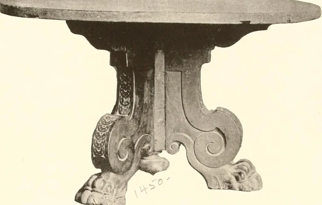 An illustration from De luxe illustrated catalogue of the treasures and antiquities illustrating the golden age of Italian art, belonging to the famous expert and antiquarian, Signor Stefano Bardini, of Florence, Italy;, 1918, leaf 504