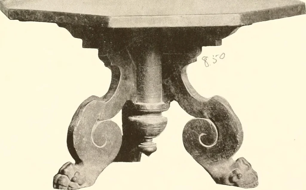 An illustration from De luxe illustrated catalogue of the treasures and antiquities illustrating the golden age of Italian art, belonging to the famous expert and antiquarian, Signor Stefano Bardini, of Florence, Italy;, 1918, leaf 504