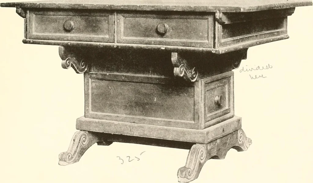 An illustration from De luxe illustrated catalogue of the treasures and antiquities illustrating the golden age of Italian art, belonging to the famous expert and antiquarian, Signor Stefano Bardini, of Florence, Italy;, 1918, leaf 506
