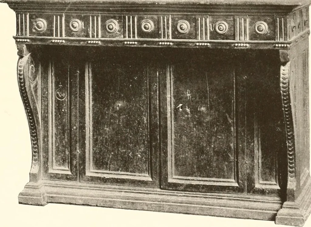An illustration from De luxe illustrated catalogue of the treasures and antiquities illustrating the golden age of Italian art, belonging to the famous expert and antiquarian, Signor Stefano Bardini, of Florence, Italy;, 1918, leaf 514