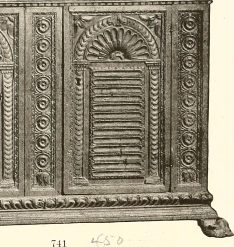 An illustration from De luxe illustrated catalogue of the treasures and antiquities illustrating the golden age of Italian art, belonging to the famous expert and antiquarian, Signor Stefano Bardini, of Florence, Italy;, 1918, leaf 542