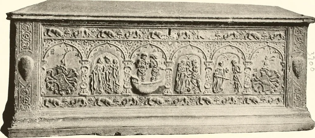 An illustration from De luxe illustrated catalogue of the treasures and antiquities illustrating the golden age of Italian art, belonging to the famous expert and antiquarian, Signor Stefano Bardini, of Florence, Italy;, 1918, leaf 570