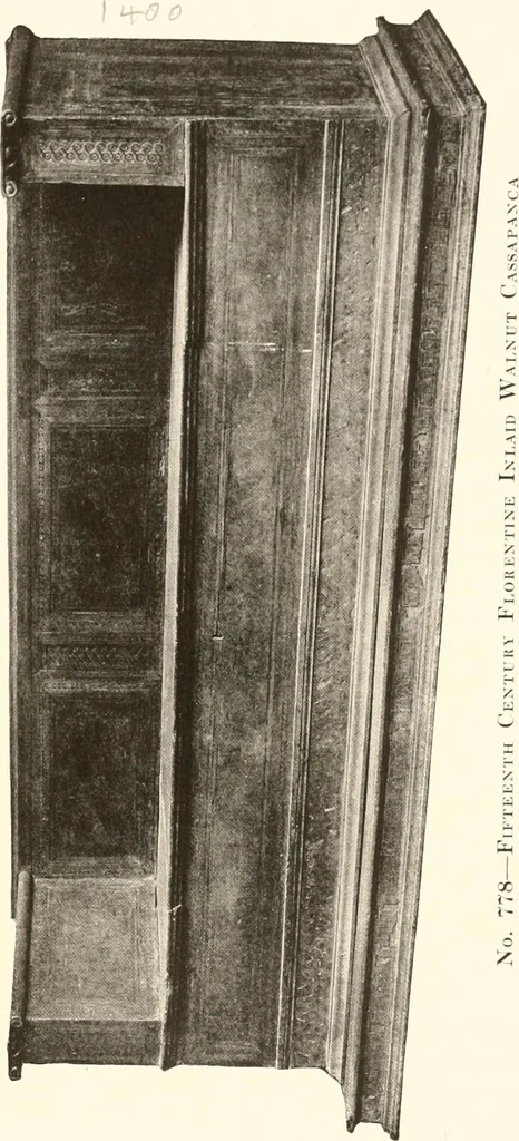 An illustration from De luxe illustrated catalogue of the treasures and antiquities illustrating the golden age of Italian art, belonging to the famous expert and antiquarian, Signor Stefano Bardini, of Florence, Italy;, 1918, leaf 598