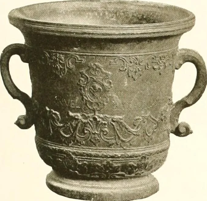 An illustration from De luxe illustrated catalogue of the treasures and antiquities illustrating the golden age of Italian art, belonging to the famous expert and antiquarian, Signor Stefano Bardini, of Florence, Italy;, 1918, leaf 60