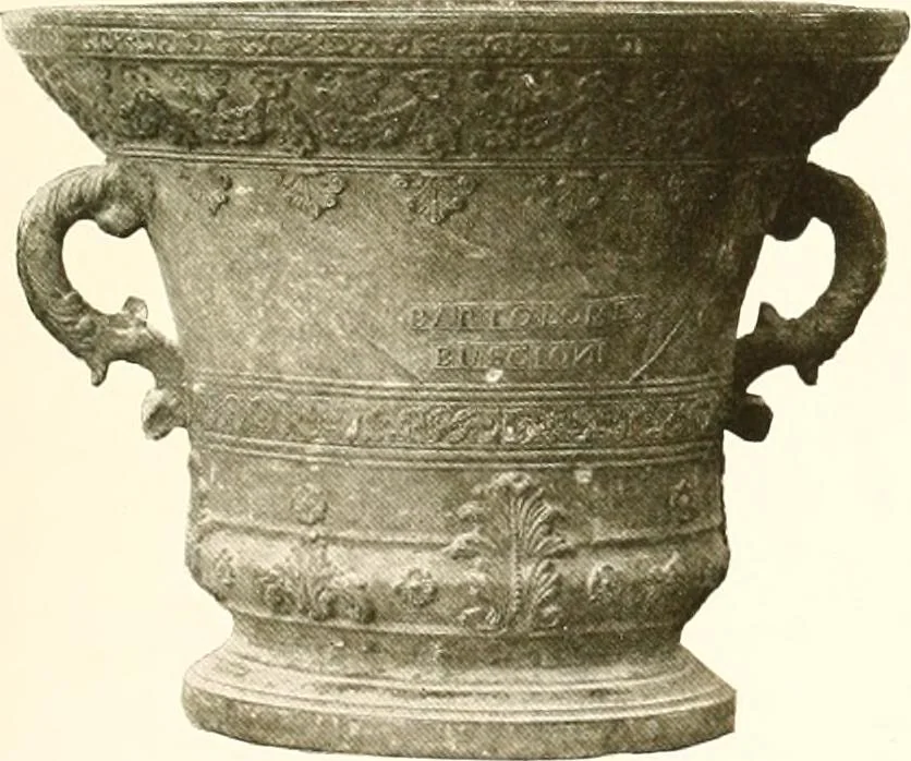 An illustration from De luxe illustrated catalogue of the treasures and antiquities illustrating the golden age of Italian art, belonging to the famous expert and antiquarian, Signor Stefano Bardini, of Florence, Italy;, 1918, leaf 60